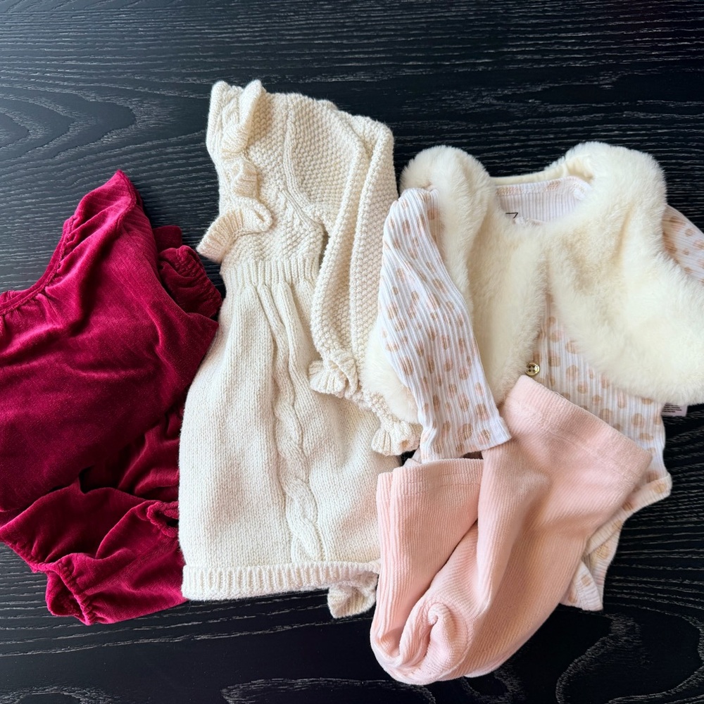 Carter's, Cynthia Rowley & Rachel Zoe baby Girl Matching Set Bundle